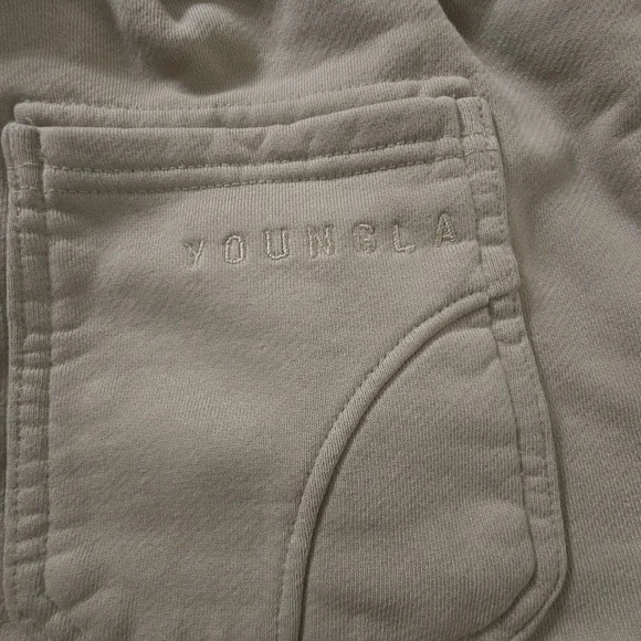 YoungLa #1063 ‎ Effortless Sets Mens XL Beige Embroidered Logo - Picture 4 of 8